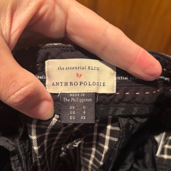 Anthropologie The Essential Slim Cropped Trouser Size 0 - Picture 4 of 7